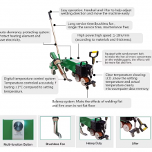 TOP4500B 5500W Heavy Duty Automatic Hot Air Welding Machine for PVC/TPO/HDPE Waterproof Membrane thumbnail-3