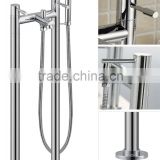Blossom Freestanding Bath Shower Mixer Pipe Legs Chrome Bathroom Solid Brass Tap