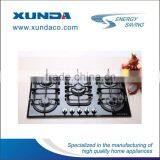 5 Burner Tempered Glass Gas Hob Built-in Gas Cookers