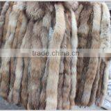 Natural Color Garment Real Raccoon Fur Collar , Customized in Length thumbnail-2