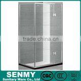 Guangdong square 90*90 or 100*100 aluminium frame matte glass outside opened 3 panel easy clean glass 4 sided shower enclosures