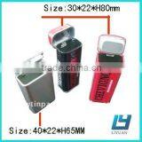 Chewing Gum Tin Box With Hinged Lid