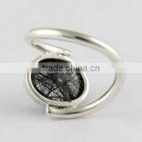Rich Design !! Black Rutile 925 Sterling Silver Ring, 925 Silver Jewelry, Handmade Silver Jewelry thumbnail-4