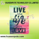 Love Stylish Pu Leather Wallet Cover Case for IPad5 Stand Case With Custom Pattern