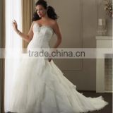 Strapless Sweet Heart Mermaid Plus Size Bride's Wedding Dresses 2015-Welcome custom made size,color,style