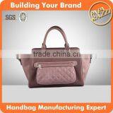 2840-2015 Quilted Two Tones Custom Tote Handbag Wholesale China thumbnail-1