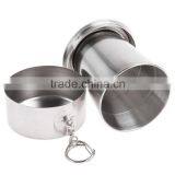 Portable Retractable Stainless Steel Camping Folding Cup thumbnail-2
