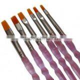 Nail Art Brush Set Purple Handle thumbnail-2