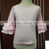 Wholesale Baby Ruffle Shirts MIX Color Miss123 Brand,Many Color T Shirts With Double Ruffle Long Sleeve thumbnail-6