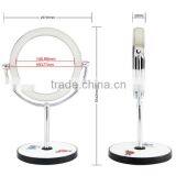 Customized Logo Bedroom Touch Sensor Aluminum Compact Mirror thumbnail-4