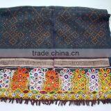 Handmade Woollen Rabari Throw Vintage Rabari Shawl Gypsy Kutch Rabari Shawl thumbnail-2