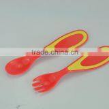 Baby Plastic/ TPE Encapsulated Spoon and Fork / Baby Cutlery thumbnail-3