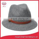 Unisex 100% Woolen Felt Fedora Hat thumbnail-1