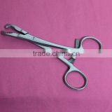 OR Grade Bone Reduction Forceps W/ Teeth Curved Jaws 5.5" Orthopedic Instrument Best Quality by Taidoc International