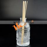 Engraving Aromatherapy Reed Diffuser Fragrance Glass Bottle 200ml