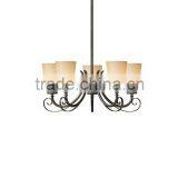 2015 Modern simple black metal chandelier lamp/light