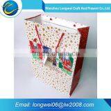 Hot Sale Customized Recyclable Luxury Gift Paper Bag With Flower Printed