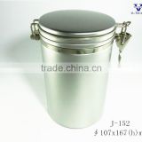 wholesale hight quality round tea tin box