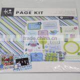 Page Kit, Wrapping Paper Set, Popular Sticker Set