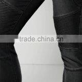 Skinny Fashion Black Good Quality Mens Biker Jeans(JXA122 ) thumbnail-4