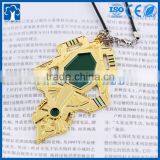 Custom Metal Craft Feather Shape Necklace Pendant thumbnail-5