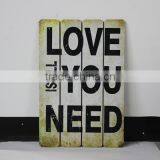 Vintage Wooden Wall Painting Hanging Decor thumbnail-1