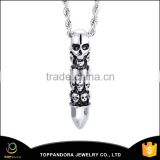 Guangzhou stainless steel jewelry Chinese traditonal skull pendant prices