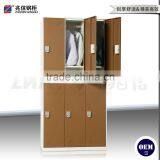 Compartment 6-door Steel Locker Digital Lock Wardrobe Locker Furniture thumbnail-6