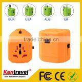 Kantravel DoubleUSB 2500 ma Electric Dryer Plug Adapter 5v Travel Electric Adapter us to India Electric Adapter thumbnail-3