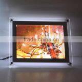 High Quality Advertising Product Acrylic Sign Board Crystal Led Display Box