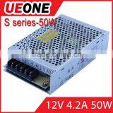 New Type 50w Power Supply 12v 50w Switching Power Supply S-50-12
