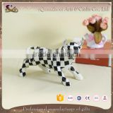 white and black pattern cattle home decoration
