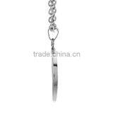 Stainless Steel Letter Pendant , Round U Black Pendant thumbnail-3