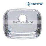 Stainless Steel Sinks Brazil, Inch:13"x11"x7". Size:320x280x180mm, Flat Rim, Deep Press thumbnail-1