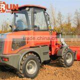 Everun Brand Farming Tools 1.0 Ton Compact Wheel Loader With Mixer Bucket thumbnail-6