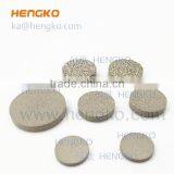 Microns Sintered Porous Metal Filter Porosity Disc thumbnail-3