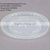 9 Oz. Translucent Flat Plastic Lid With Straw Slot For Paper Cold Cup thumbnail-4