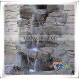 Fiberglass Artificial Rock Waterfall For Garden Fountain thumbnail-3