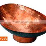 Hammered Copper Fruit Bowl For Your Home Table thumbnail-1