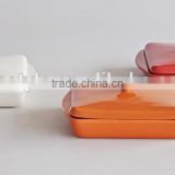 ceramic glaze bakerware with lid, Rectangle Oval Square Round Roaster
