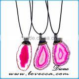 Gift For Wife Mom Natural Agate Necklace Crystal Necklace Stone Agate Jewelry thumbnail-2