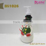 Snowman Shampoo Bottle Design With Pump Cap thumbnail-1