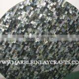 Mother Of Pearl Round Marble Table Top thumbnail-1