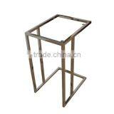 China Supplier Square Polished Metal Stainless Steel Computer End Table Frame thumbnail-6