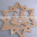 Christmas Decoration Laser Cut Wood Ornaments,Christmas Tree Ornaments Wood Handcrafted in China thumbnail-2