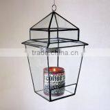 Street Lantern Stained Geometric Glass Terrarium thumbnail-1