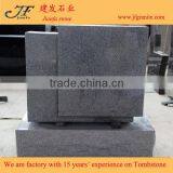 Light Gray Granite Polished Blank Double Funeral Tombstones thumbnail-1