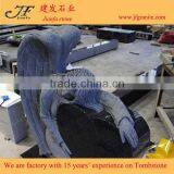 Best Selling Padang Black Weeping Angel Engraving Granite Tombstone thumbnail-3