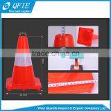 Colored road warning different size triangle pvc traffic cone