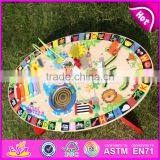 2017 New Design Multi-function Toys Wooden Toddler Activity Table W12D065 thumbnail-5